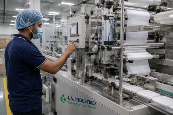 Controlled-environment area at J.A. Industries